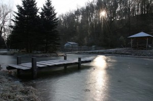 2017 gästehaus.stein winterzeit teich